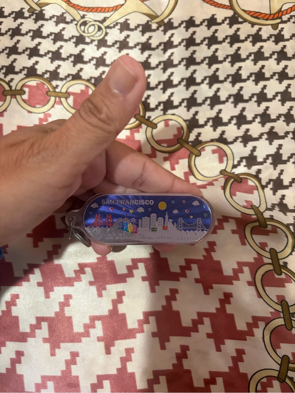 San Francisco Skyline Pocket Knife - Blue Souvenir Blade